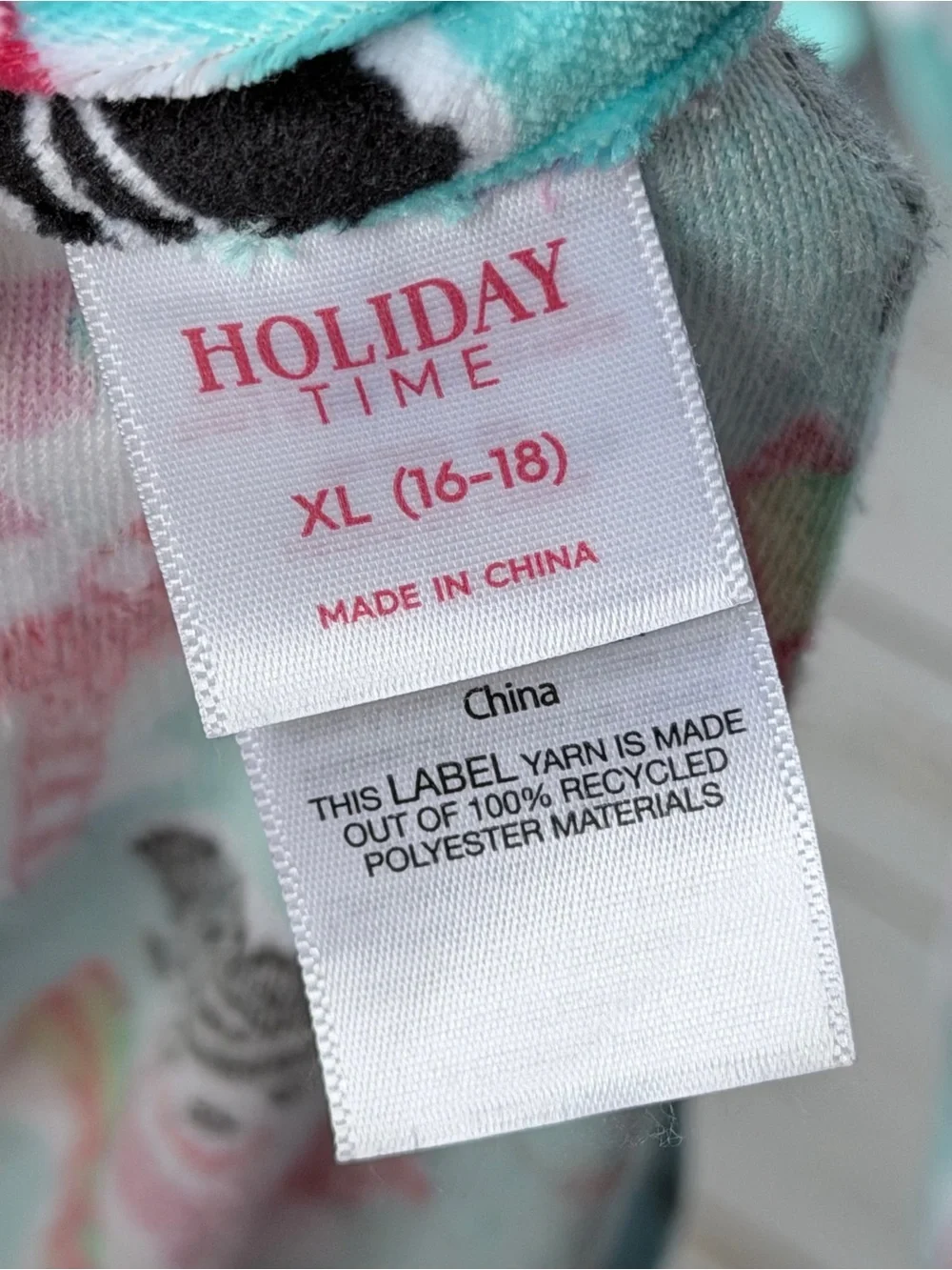 Holiday Time Mint Snowman Candy Cane Pajama Set